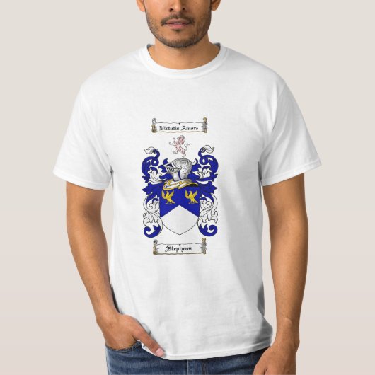 Stephens Familienwappen - Stephens Wappen T-Shirt (Vorderseite)