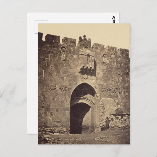 Stephen's Gate in Jerusalem Postkarte (Vorne/Hinten)