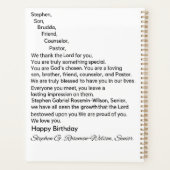 Stephen's Geburtstagsplaner Planer (Rückseite)