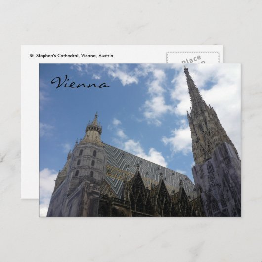 Stephens vienna postkarte (Vorne/Hinten)