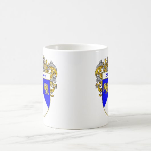 Stephens Wappen/Familienwappen (überzogen) Kaffeetasse (Mittel)