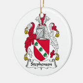 Stephenson-Familienwappen Keramikornament (Links)