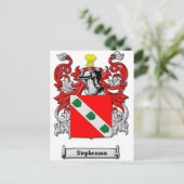 Stephenson-Wappen Postkarte (Stehend Vorderseite)