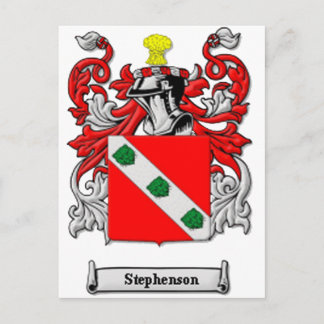 Stephenson-Wappen Postkarte