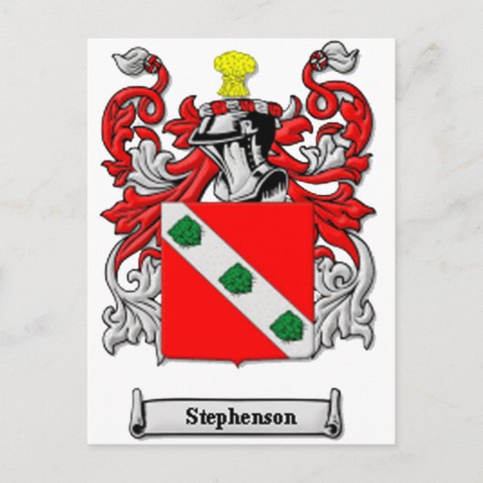 Stephenson-Wappen Postkarte (Vorderseite)