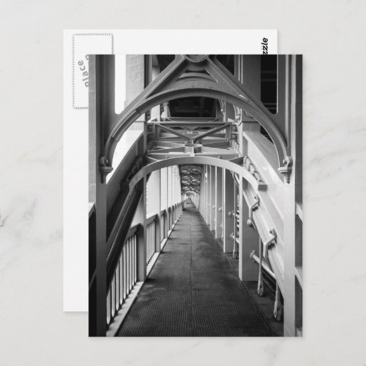 Stephensons High Level Bridge, Newcastle Upon Tyne Postkarte (Vorne/Hinten)