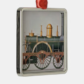 Stephensons "Nordstern-" Dampf-Motor, 1837 Silbernes Ornament (Rechts)