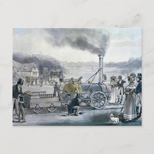 Stephenson's 'Northumbrian' Postkarte (Vorderseite)