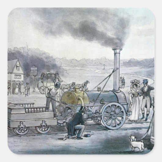 Stephenson's 'Northumbrian' Quadratischer Aufkleber (Vorderseite)