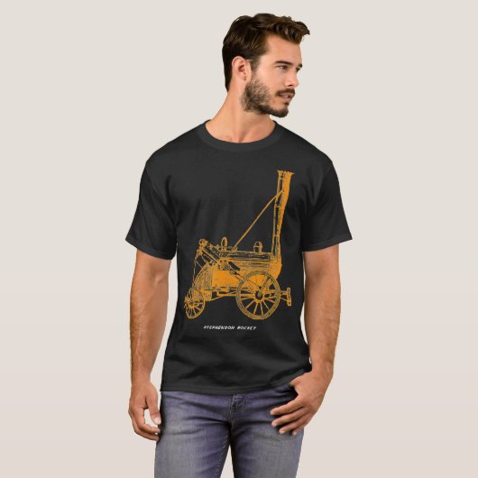 Stephenson's Rocket Steam Motor Train Locomotive T-Shirt (Vorne ganz)