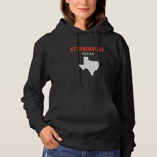 Stephenville Texas USA State America Travel Texan Hoodie (Vorderseite)