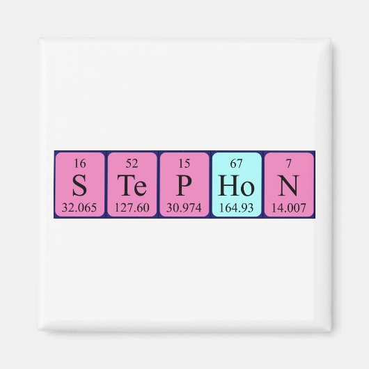 Stephon Periodenmagnet Magnet (Vorne)