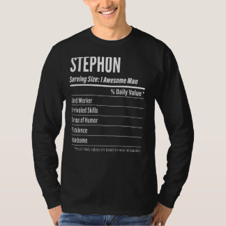 Stephon Serving Size Nutrition Label Kalorien T-Shirt