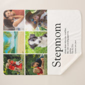 StepMom Bonus Mama Definition 6 FotoCollage Sherpadecke (Vorderseite (Horizontal))