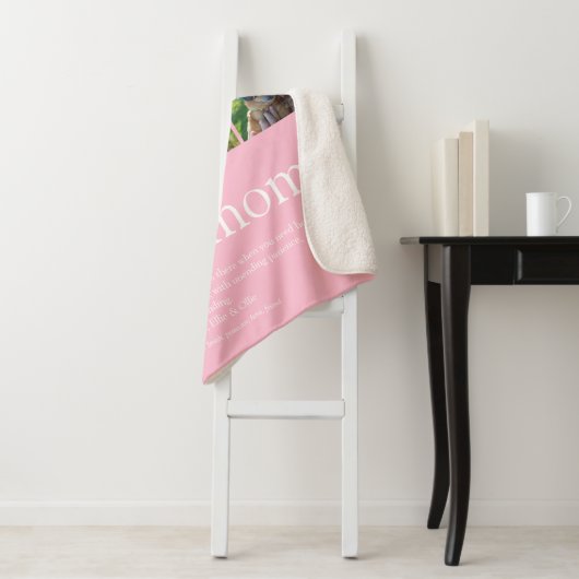 StepMom Bonus Mama Definition Foto Collage Rosa Sherpadecke (Beispiel)