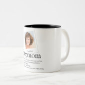 StepMom Bonus Mama Definition Foto Zweifarbige Tasse (VorderseiteRechts)