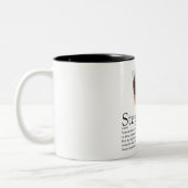 StepMom Bonus Mama Definition Foto Zweifarbige Tasse (Links)