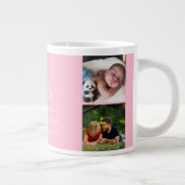 StepMom Definition Fun Foto Collage Girly Pink Jumbo-Tasse (Rechts)