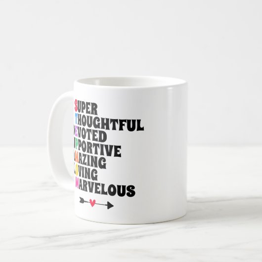 StepMom Gift Step Mother StepMother Kaffeetasse (Vorderseite Links)