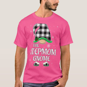 StepMom Gnome Buffalo Karierte Weihnachtsmatte T-Shirt
