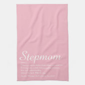 StepMom Stepmutter definiert Pink Geschirrtuch (Vertikal)