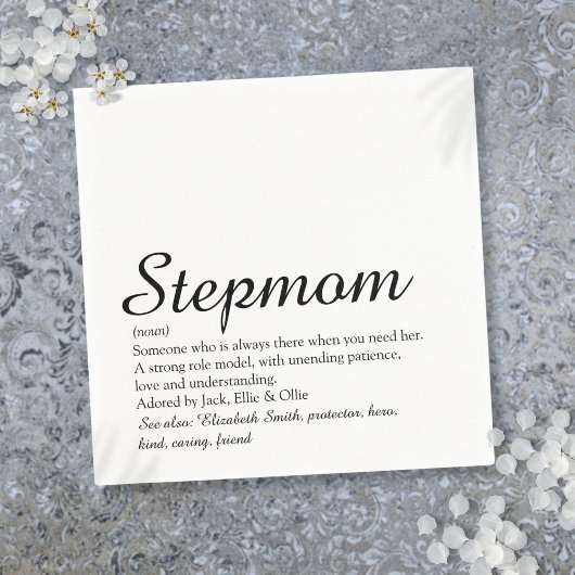 StepMom StepMutter Definition Skript Serviette