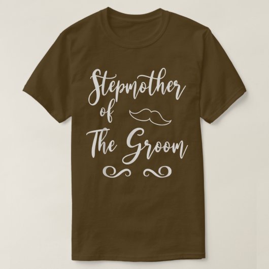 Stepmother of Groom & Bride Wedding Matching T-Shirt (Design vorne)