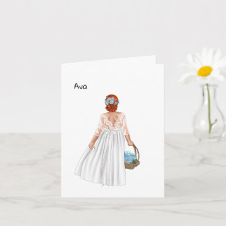 Stepmutter bis Stieftochter Hochzeitstag (Redhair) Karte