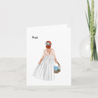Stepmutter bis Stieftochter Hochzeitstag (Redhair) Karte