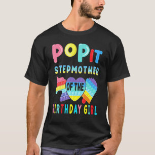 Stepmutter des Geburtstagskinder-Pops It Unicorn B T-Shirt