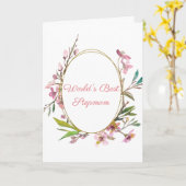 Stepmutter-Muttertag Karte (Gelbe Blume)