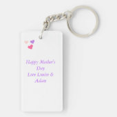 Stepmutter Muttertag Momasaurus Dinosaurier Schlüsselanhänger (Rückseite)