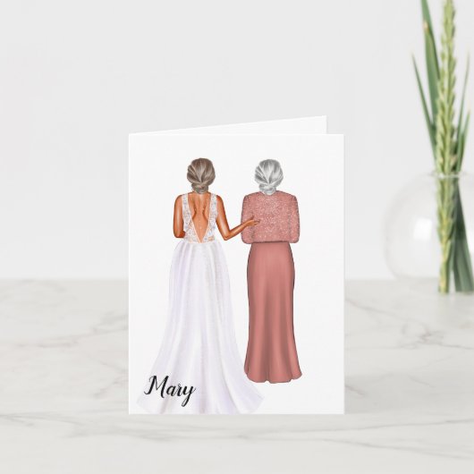 Stepmutter of the Bride Wedding Day Card Karte (Vorderseite)