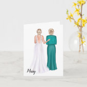 Stepmutter of the Bride Wedding Day Card Karte (Gelbe Blume)