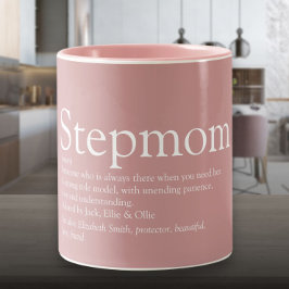 Stepmutter Stepmutter Definition Dusty Rose Pink Zweifarbige Tasse