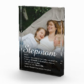 Stepmutter Stepmutter Moderne Elegante Skripte Fotoblock (Rechts)