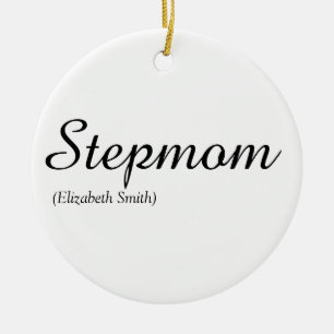 Stepmutter Stepmutter Moderne Elegante Skripte Keramik Ornament