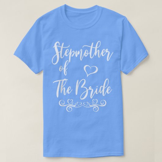 Stepmutter von Braut & Groom Hochzeitssache T-Shirt (Design vorne)