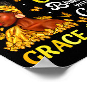 Stepng Into My 65th Birthday Christian Afro Women Poster (Ecke)