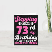 Stepng Into My 73rd Birthday With Gods Grace And M Karte (Vorderseite)