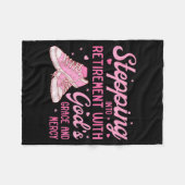 Stepng Into My Retirement With God's Grace Gift Fo Fleecedecke (Vorderseite (Horizontal))