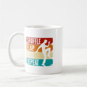 Stepp-Tanz, Shuffle Flap Heel Repeat, Stepp-Tänzer Kaffeetasse (Links)