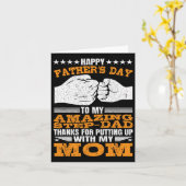 StepPapa danke, dass du mit meinen Mama-Vätern fer Karte (Gelbe Blume)