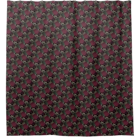 Steppbeere Velvet Duschvorhang (Vorderseite)