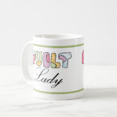 STEPPDECKE Dame Kaffeetasse (Vorderseite Links)