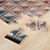 Steppdecke in neutralen Farben Puzzle (Seite)