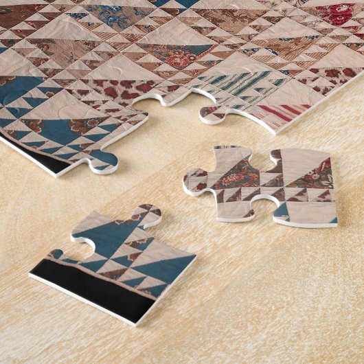 Steppdecke in neutralen Farben Puzzle (Seite)