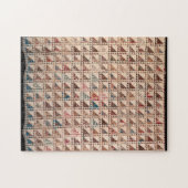 Steppdecke in neutralen Farben Puzzle (Horizontal)