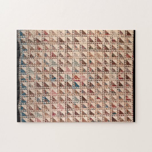 Steppdecke in neutralen Farben Puzzle (Horizontal)