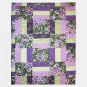 STEPPDECKE (simuliert) Fleece-Decken Fleecedecke (Vorderseite)